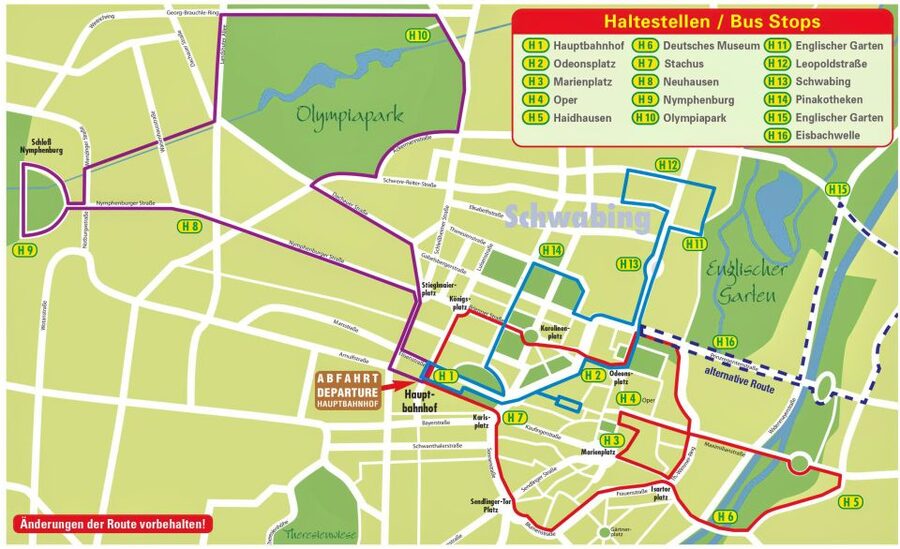 Munich Hop-On Hop-Off Tour: 1-Day or 2-Day Ticket - The City Tour through Munich’s historic center