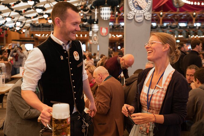 Munich Oktoberfest Tour with Beer Hall Table Reservations - Four hours at Theresienwiese with beer and lunch