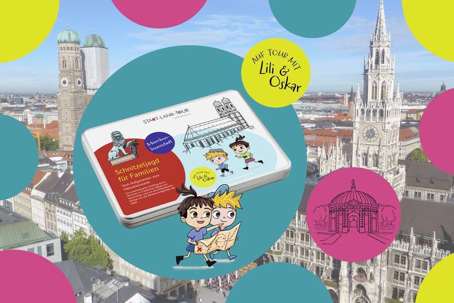 Munich: Self-guided sightseeing scavenger hunt for families - Starting among the gardens at Hofgarten