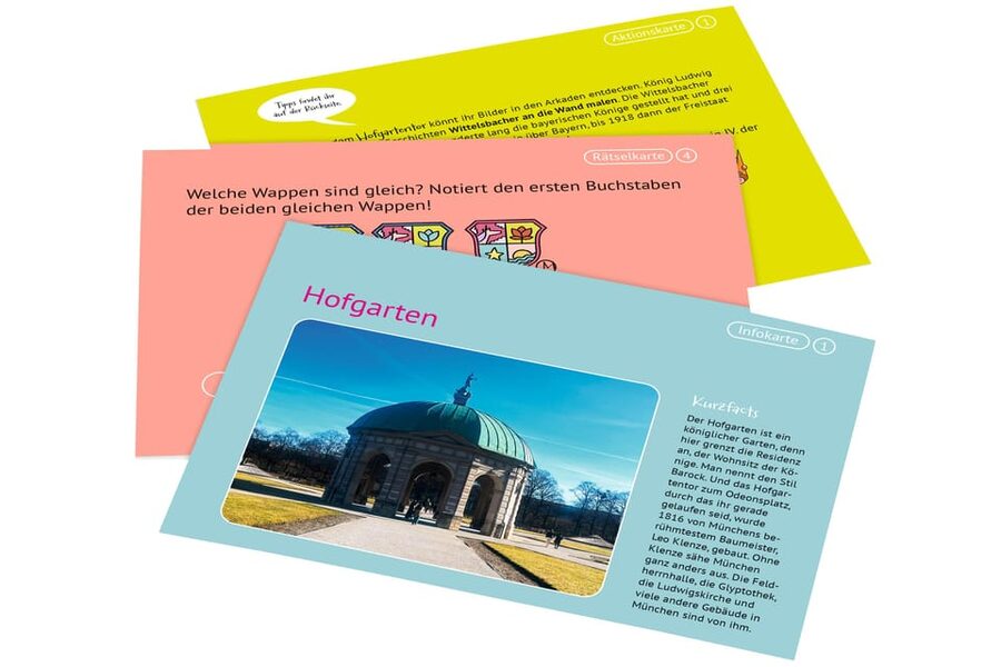 Munich: Self-guided sightseeing scavenger hunt for families - The route ends at Viktualienmarkt
