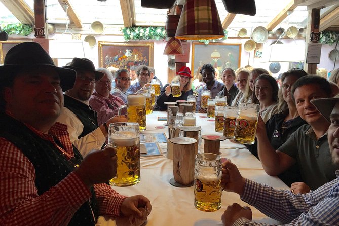 Oktoberfest Tour with table and unlimited beer - Walking, drinking, and practical limits
